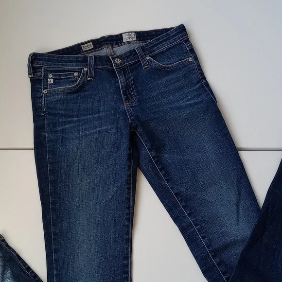 AG The Legging Ankle Super Skinny Low Rise Jean Med Wash Size 28 Y2K Low Waist - Picture 5 of 13